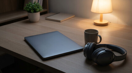 Obraz premium Minimal focused workspace for deep productivity