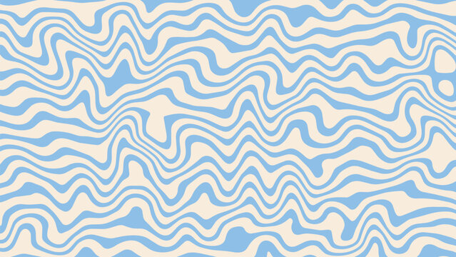 Wavy Organic Lines Pattern Background. Abstract Wavy Pattern Background