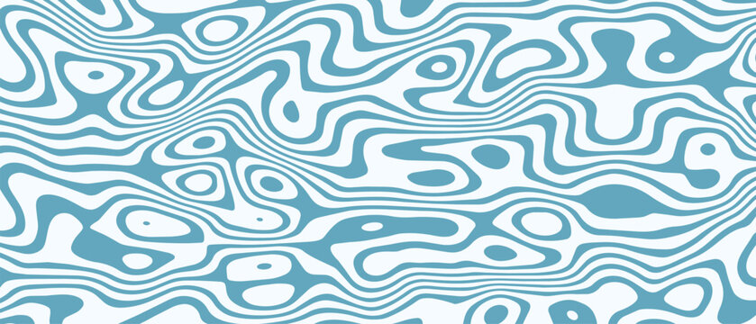 Wavy Organic Lines Pattern Background. Abstract Wavy Pattern Background