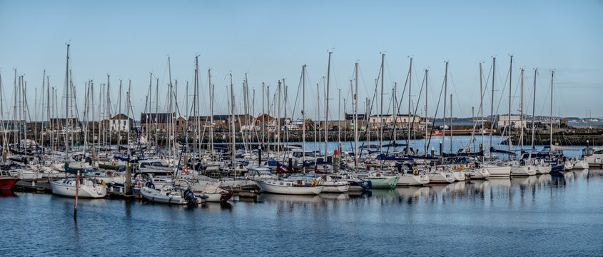 Howth Harbor Village Scenes Near Dublin Ireland