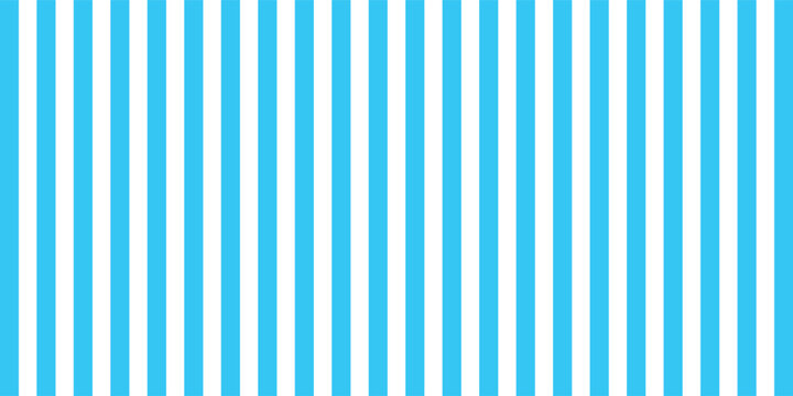 Abstract geometric background with vibrant light blue and white vertical parallel stripes pattern for presentation template wallpaper banner.