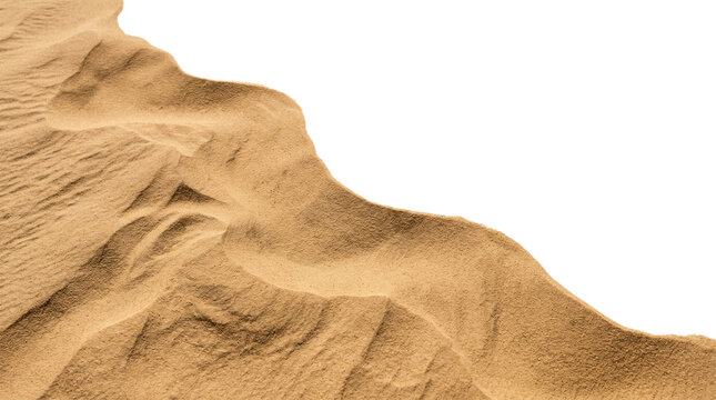 Desert, Sand, desert sand expanse border, wave isolated