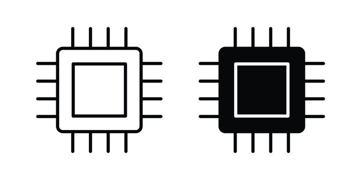 Computer microprocessor icon