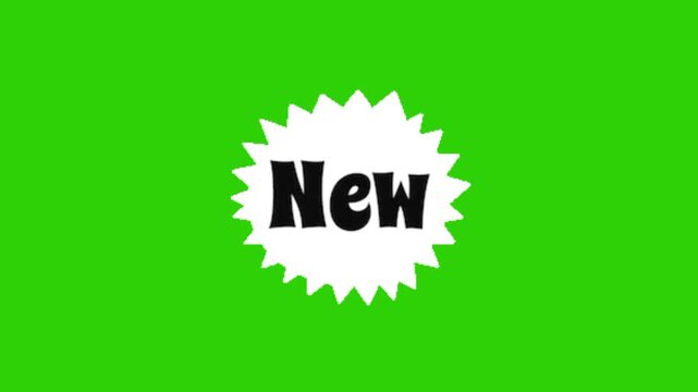vector illustration of a new sign
