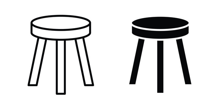 Three legged stool icon