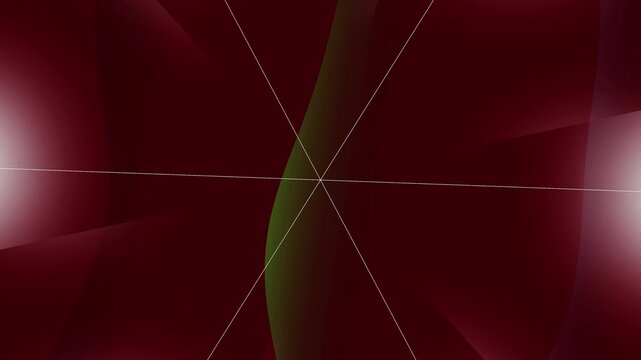 Abstract background with flowing red and green lines and light effects