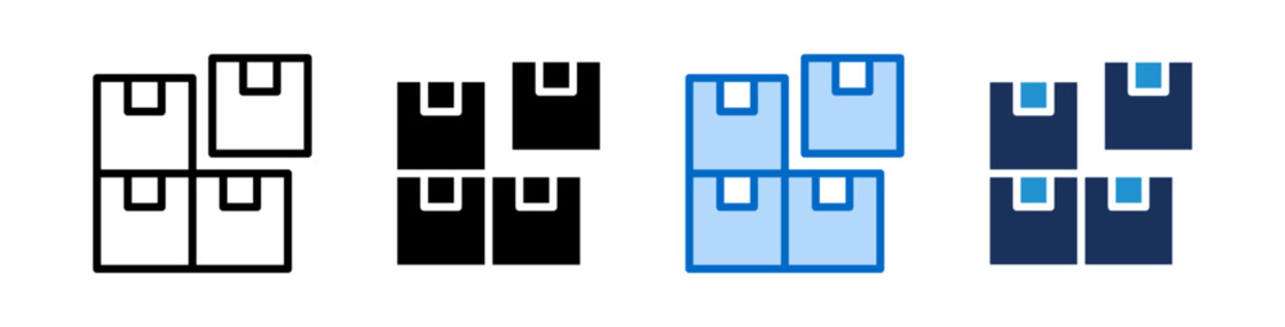 Put Box Icon Collection With Multiple Styles