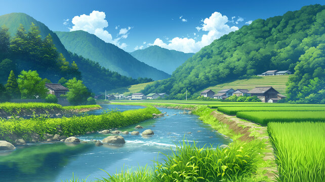 里山風景」の写真素材 | 58,147件の無料イラスト画像 | Adobe Stock