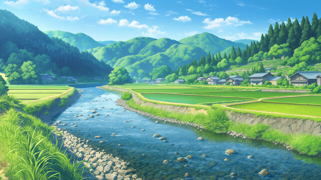 里山の風景」の写真素材 | 57,403件の無料イラスト画像 | Adobe Stock