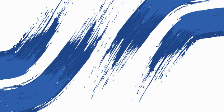 Abstract Blue and White Grunge Background with Halftone Style. Brush Stroke Illustration for Banner, Poster or Sports.
