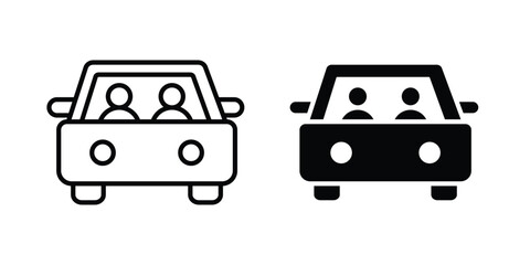 Obraz premium Carpool share icon