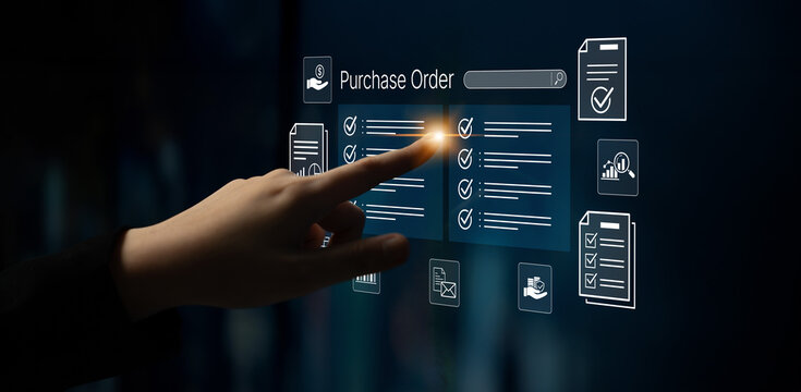 Digital Interface with Touchscreen for Purchase Order Management and Document Tracking in Business Environment. Bitwise.