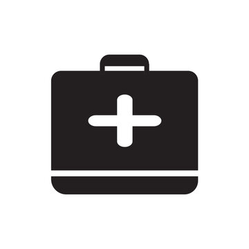 vector illustration of medical kit icon