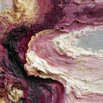 abstract swirls of vibrant paint colors