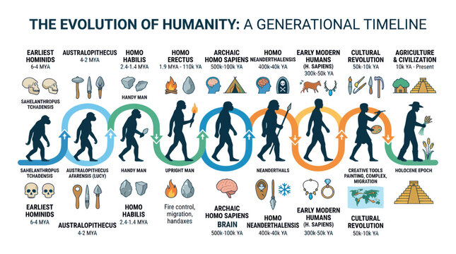 Human Evolution Timeline: From Early Hominids to Modern Civilization