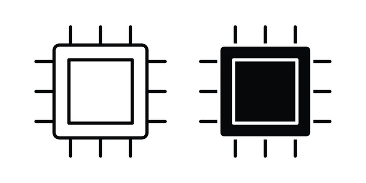 Computer chip icon