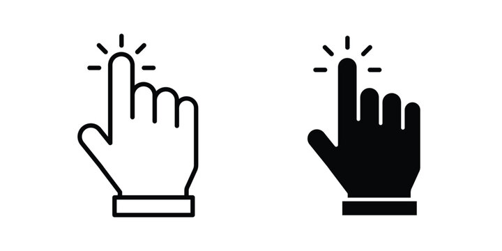 Hand cursor icon