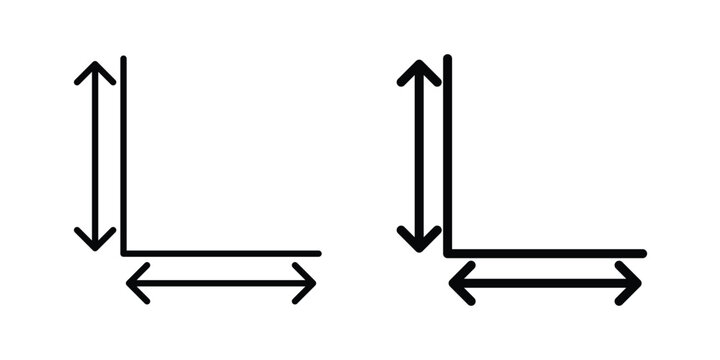 Height and width icon