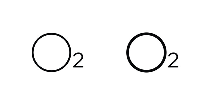 Oxygen O2 icon