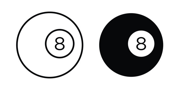 Pool 8 ball icon