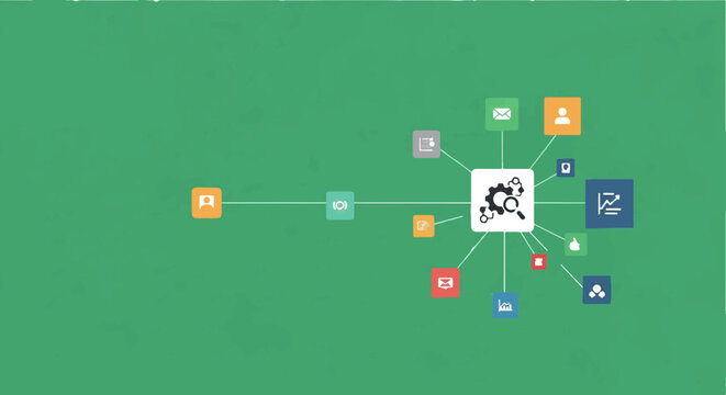 Modern Technology Network and Digital Integration Concept Visual.