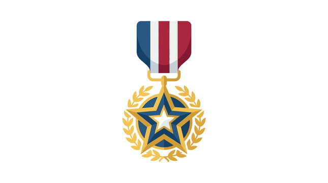 American Military Medal with Ribbon.