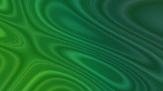 Elegant emerald green fluid waves with smooth gradient transitions and flowing organic contours. Dynamic motion background featuring soft curves, layered depth, liquid movement.