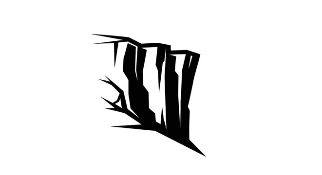 Black typography letter T W symbol.
