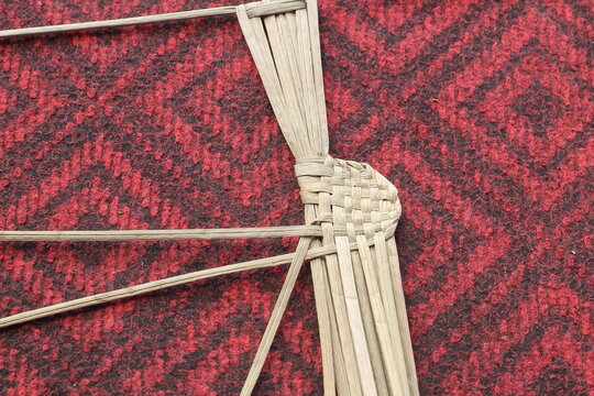 The process of making suket puppets, which are made from a type of grass called mendong
