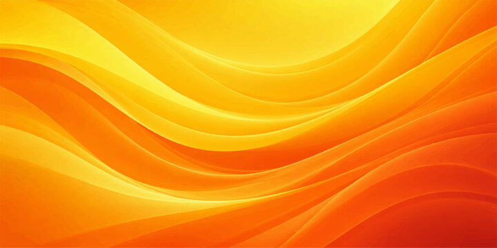 Fiery orange and yellow waves of light create an abstract, flowing background with a warm and energetic feel.