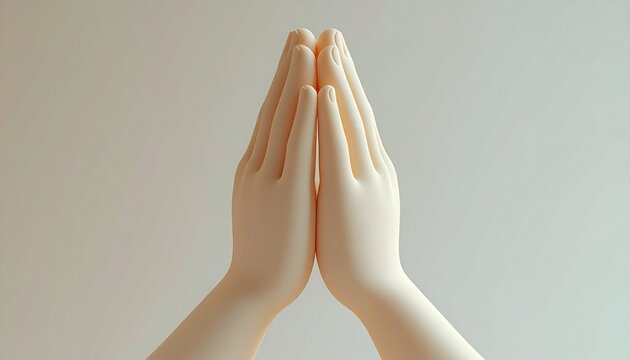 Hands in Prayer - A Symbol of Faith and Hope.