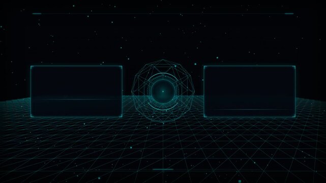 Premium Cinematic HUD End Screen Interface Overlay Alpha Channel