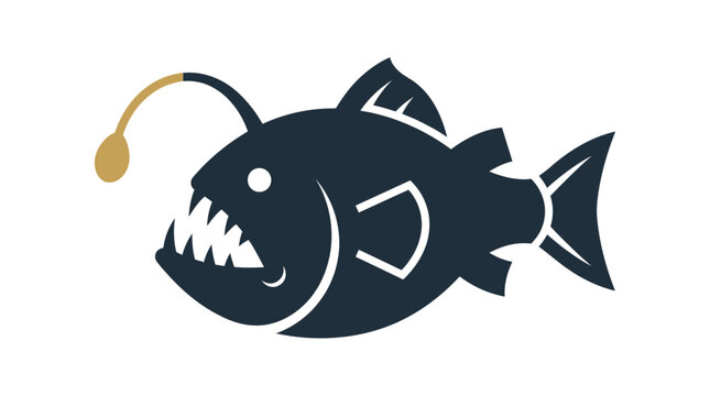 Anglerfish with lure on head.