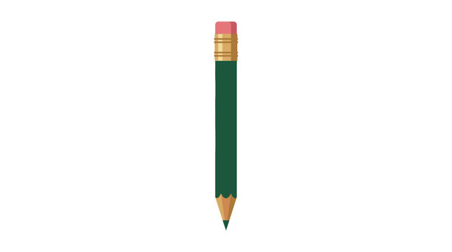 Green Pencil Stationery Writing Instrument.