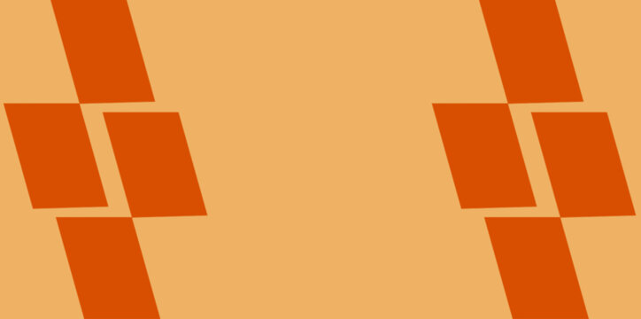Abstract Orange Geometric Squares Vector Background. Abstract orange geometric vector background featuring symmetrical parallelogram shapes for modern minimalist graphic design illustration templates.