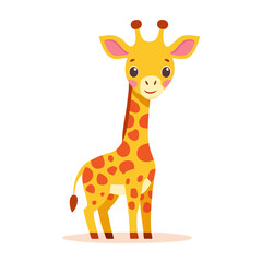 Obraz premium Cute cartoon giraffe illustration