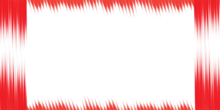 decorative frame or border with characteristic bright red color on a plain white background in the center.