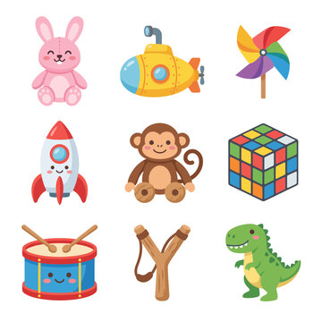 Toys for children playtime fun.