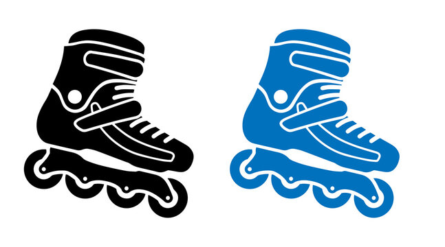Roller Skate Icons &ndash; Inline Skating Sports Vector Set