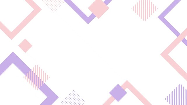 simple yet pop and cute frame background featuring colorful squares and geometric shapes