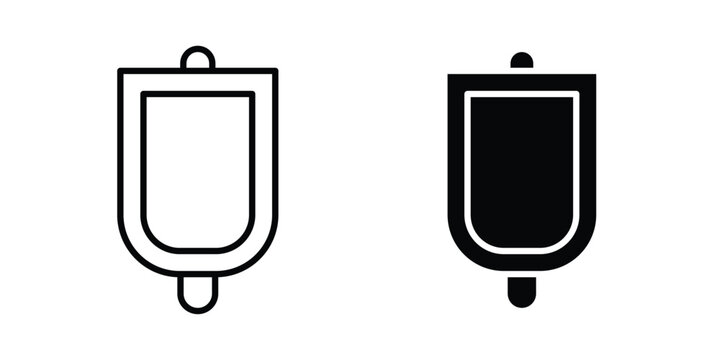 Urinal icon set illustration. icon designs