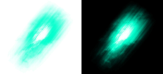 Cyan turquoise energy blast visual effect on transparent background glowing magical light burst sparkling frozen flare element radiant arctic particles cinematic overlay. © Light PNG