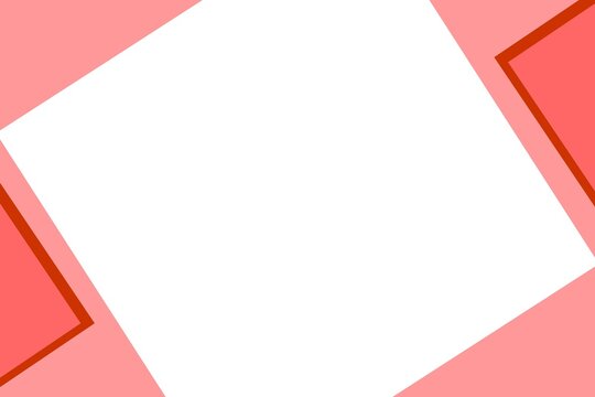 Abstract Geometric Pink Background with Large White Diagonal Shape for Minimalist Graphic Design