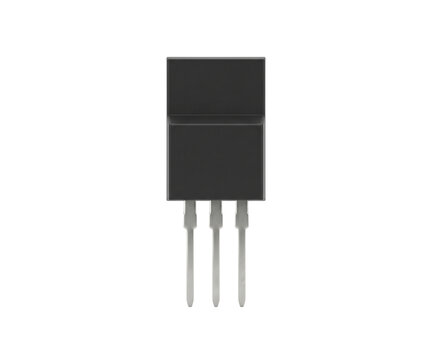 Electronic component isolated on white background high resolution studio shot.