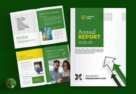 Company Annual Report Booklet Layout