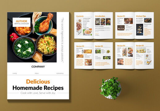 Cook Book Template Layout
