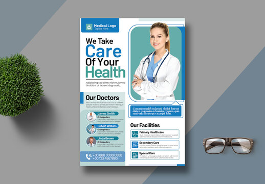 Modren Medical Flyer Template Layout
