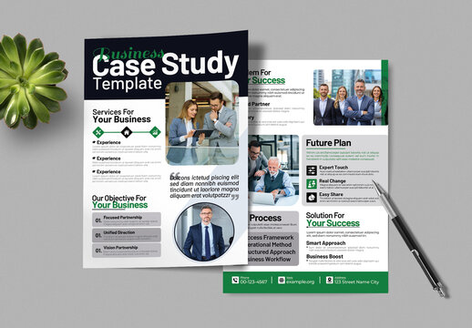 Professional Case Study Template Design