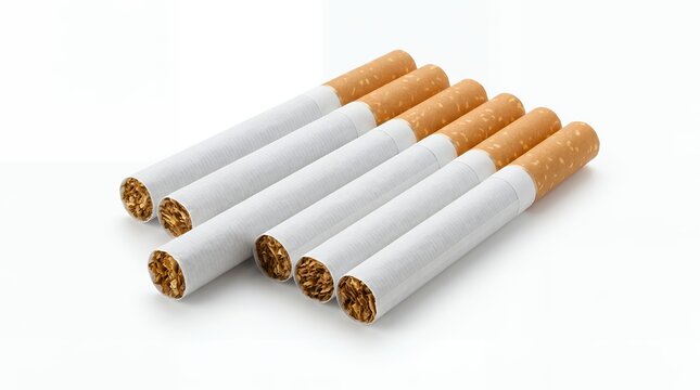 cigarette on white background