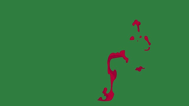 Red horse on it map of new zealand silhouette heart dot  motion depth emotion figure style expression backgrounds